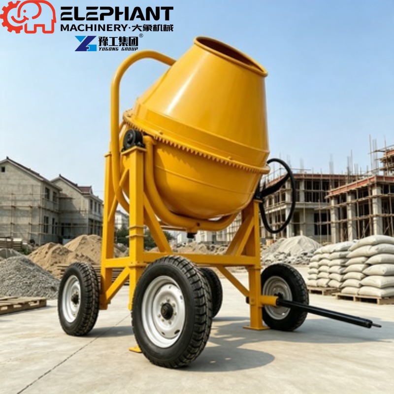 Heavy Equipment Mixer - Betoneira Portátil 350L, Equipamento de Mistura