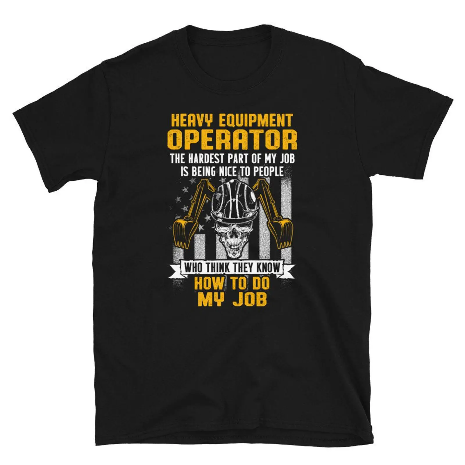 Heavy Equipment Operator Shirts - Camiseta vintage lavada para operador de