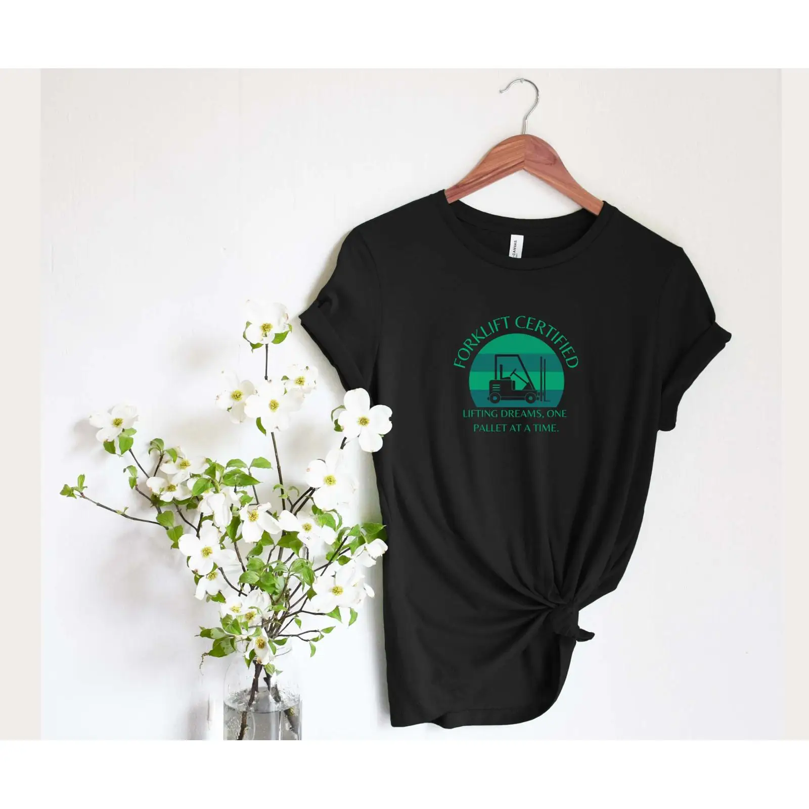 Camiseta Engraçada Certificada - Heavy Equipment Forklift avaliação e preço